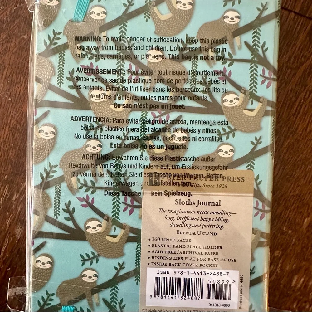 NWT New Sloths Journal